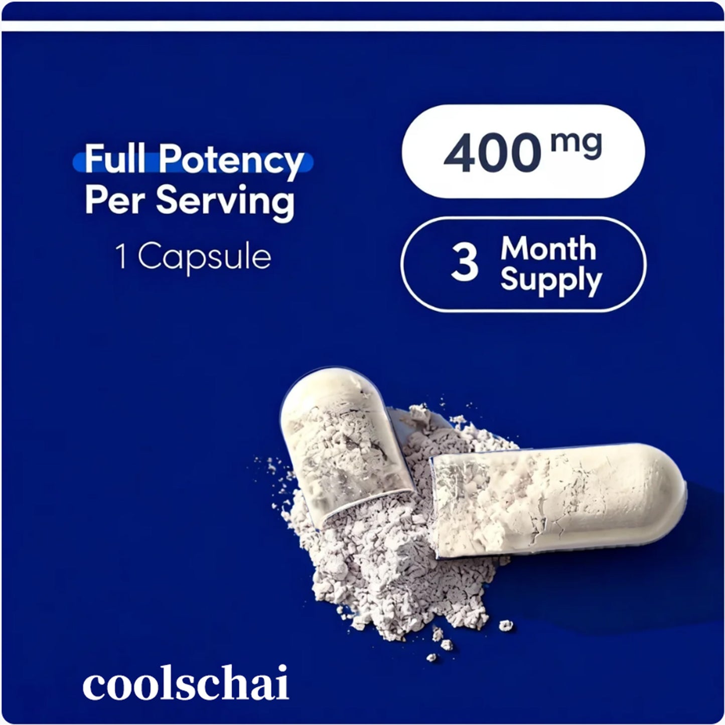 Coolschai Magnesiumglycinaat 400 mg | 180 capsules | Ondersteuning voor slaap, spieren en hart | Veganistisch, onafhankelijk getest, glutenvrij, GMO-vrij