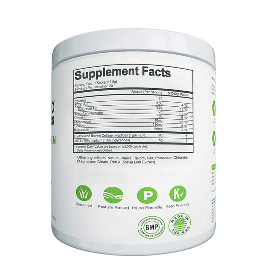 Gehydrolyseerd collageenpoeder met vanillesmaak