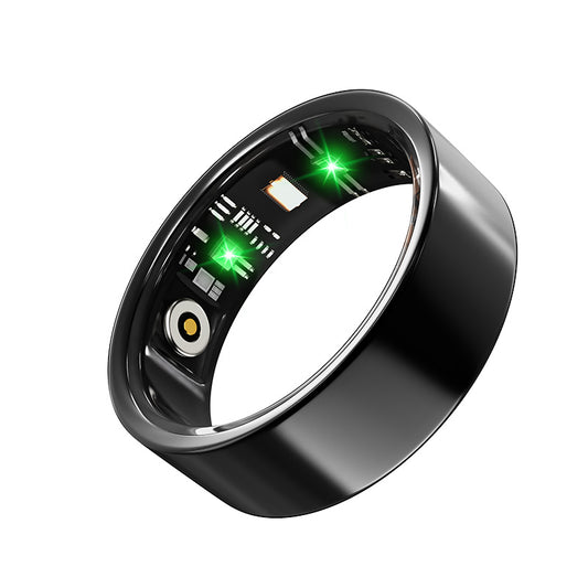 Smart Ring Gezondheidsmeter - Fitness Slaap Hartslag Bloedzuurstofmeter Smart Ring Voor Mannen En Vrouwen, IP68 Waterdicht Niveau Bluetooth Fitnessmeter Ringen Gezinszorg