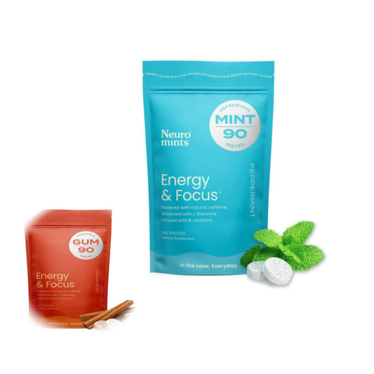 NeuroGum Energy Cafeïne Mins, Cafeïne Mint Supplement - 90 Stuks
