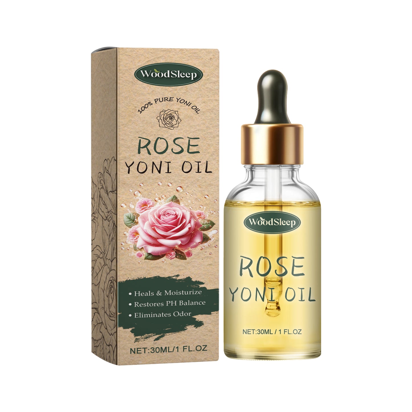 WoodSleep Private Area Care Essential Oil(Rose Flavor)