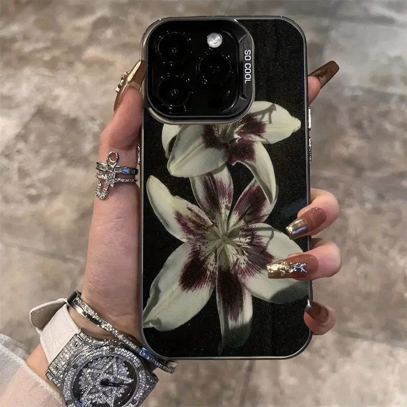 Big Flower Lily Suitable For Advanced Hard Phone Case