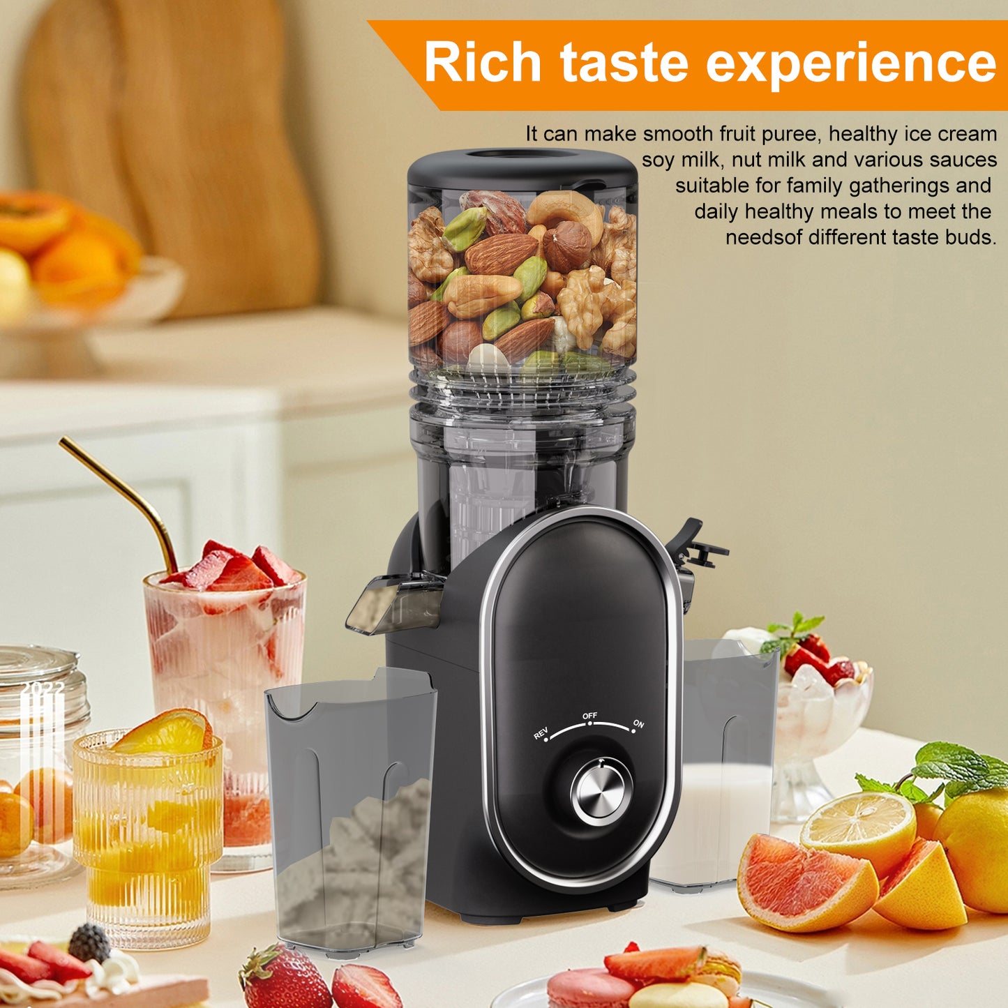 Cold press juicer an ideal choice for healthy drinks, retaining nutrients, supporting a diverse diet, and being safe and harmless, suitable for those who love health.