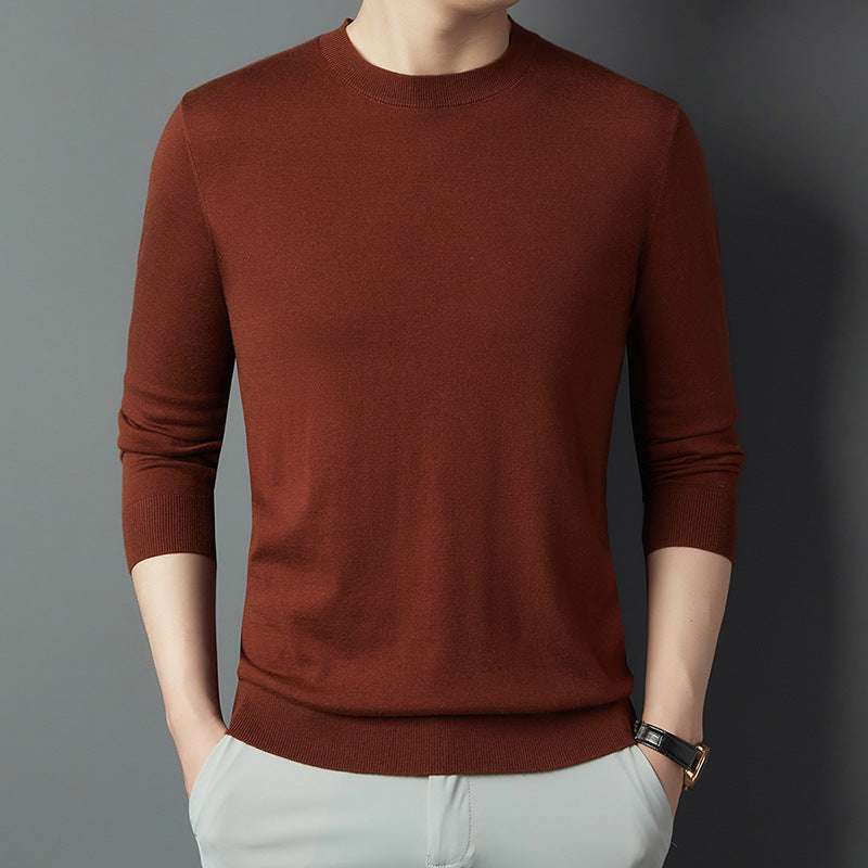 Men's Mulberry Silk Wool Autumn Non-iron Long Sleeve Shirt