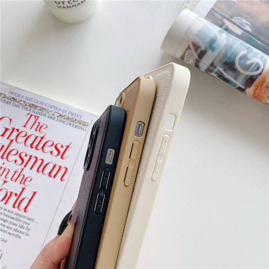 Leren patroon mode persoonlijkheid telefoonhoesje