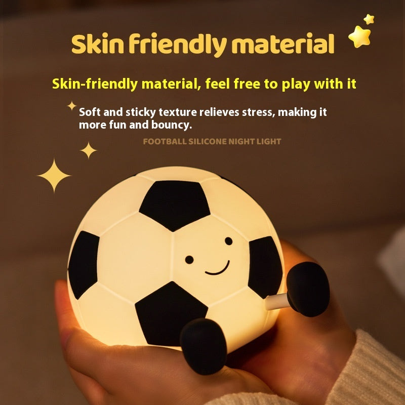Football Small Night Lamp Bedroom Bedside Sleep At Night