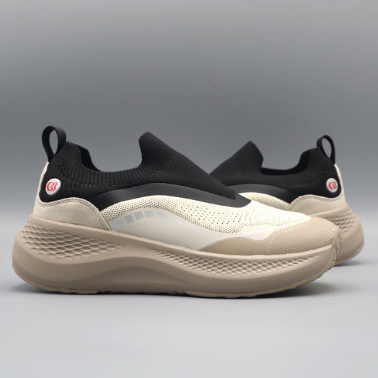 Heren outdoor hardloopschoenen met zachte zool, mesh, ademend, schokabsorberend, lichtgewicht platform