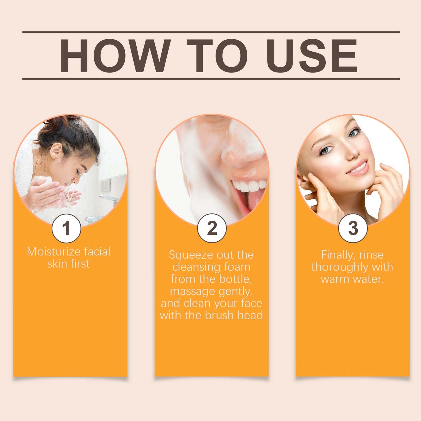 EELHOE Turmeric Pore Tightening Cleanser Cleans facial oil, moisturizes skin, hydrates, beautifies skin without tightness