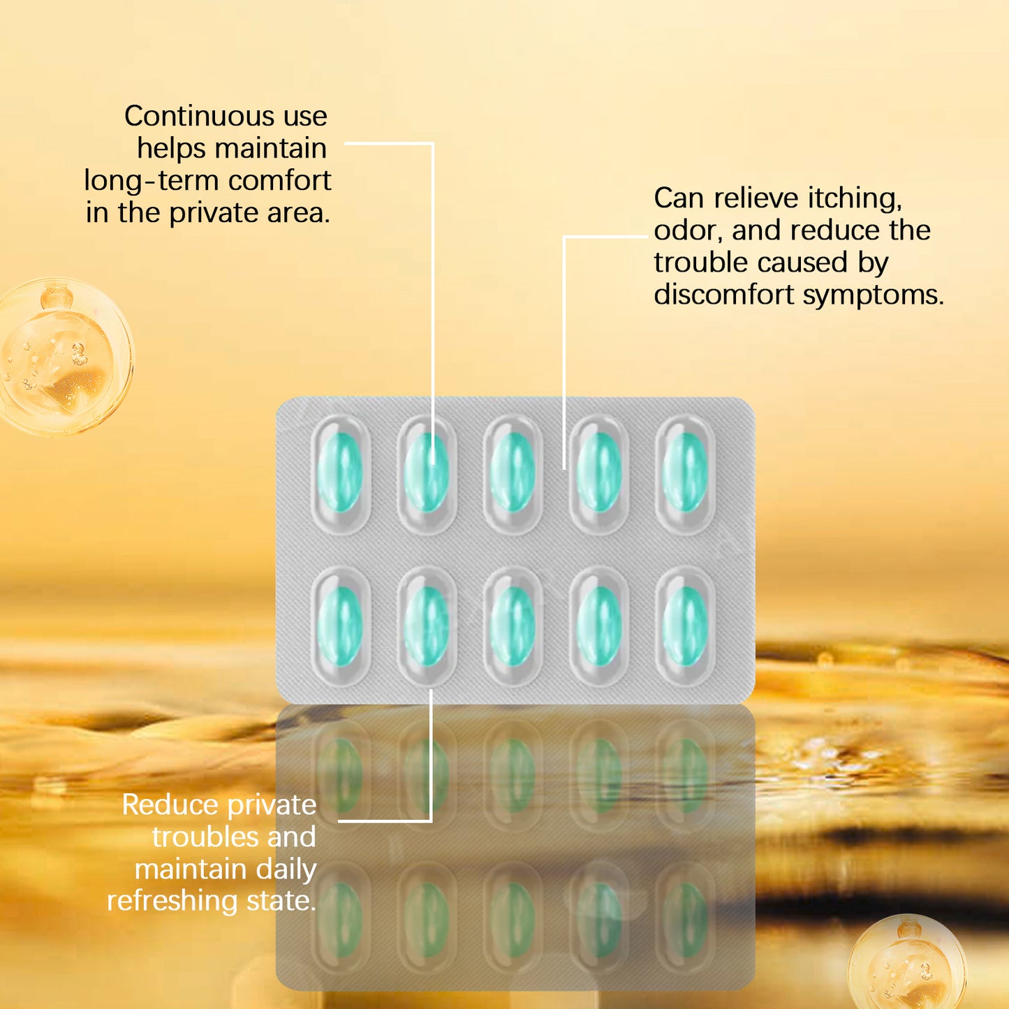 North Moon Women's Body Care Capsules Mild formula, refreshing, odor-removing, body care balance