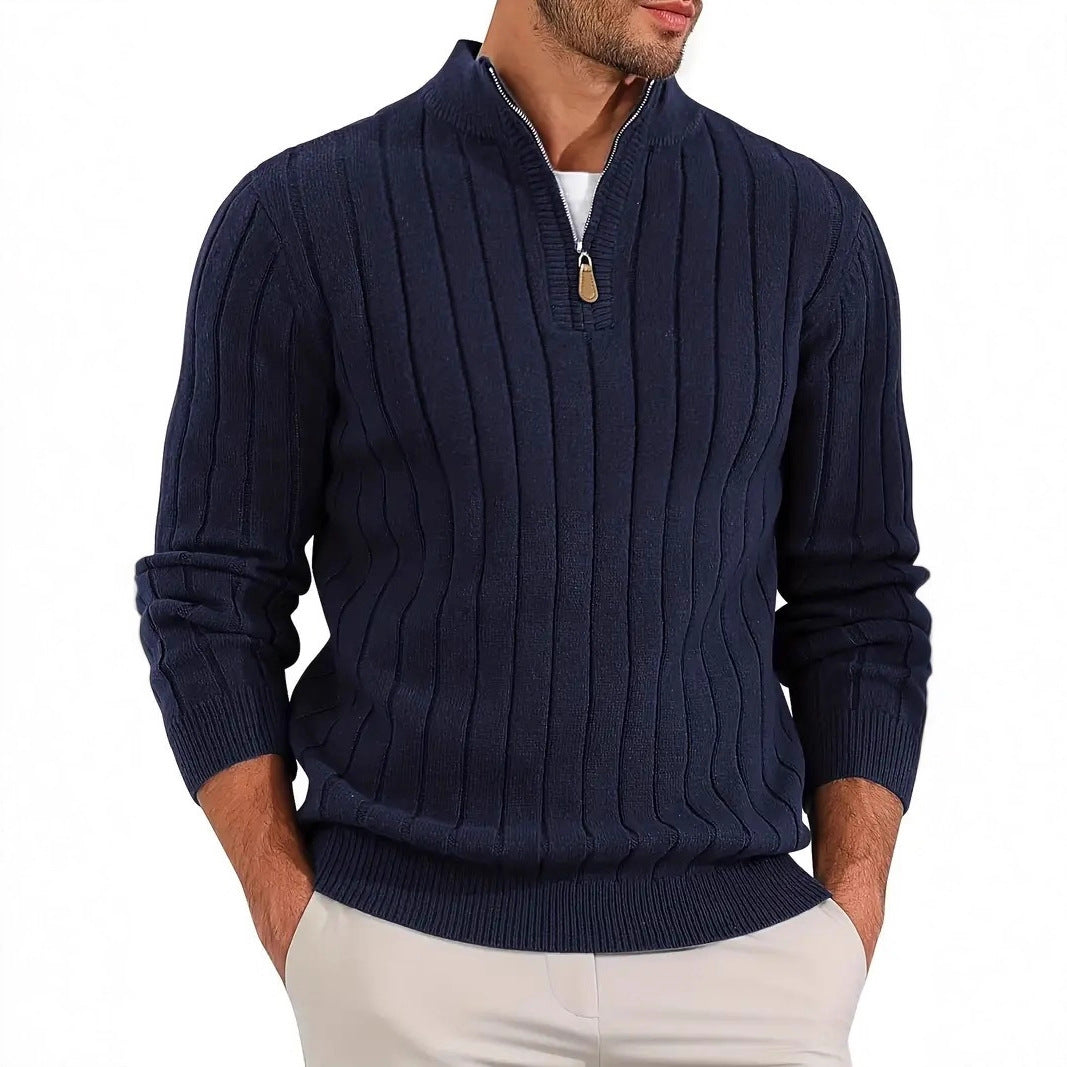Retro Versatile Long Sleeve Sweater Men