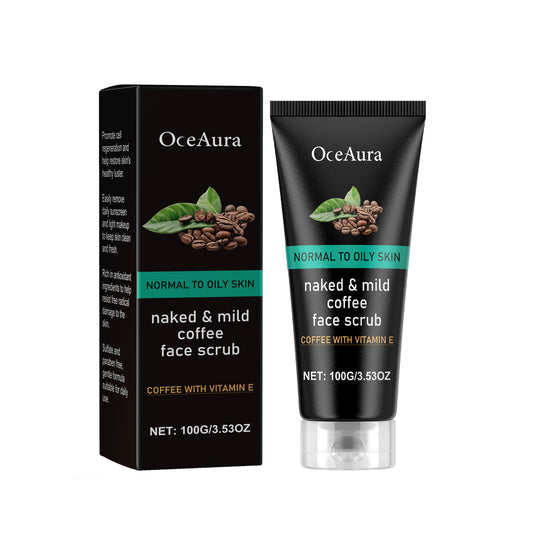 OceAura Caffeine Facial Cleanser Gentle Exfoliating Blackhead Facial Care Pore Cleansing Cleanser