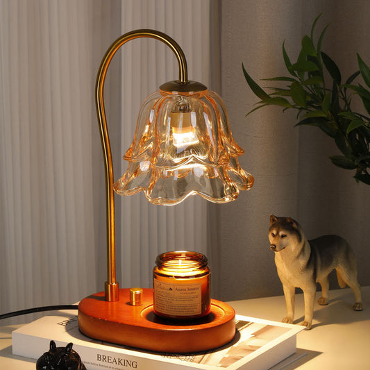 French Retro Bedroom Bedside Linglan Fragrance Lamp Wax Melting Lamp