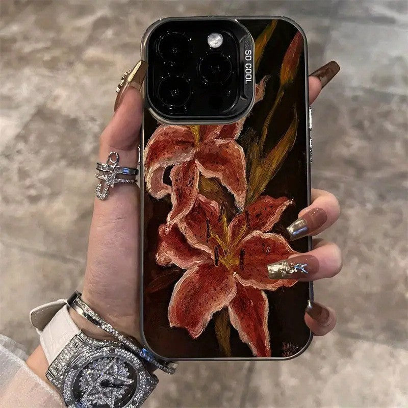 Big Flower Lily Suitable For Advanced Hard Phone Case