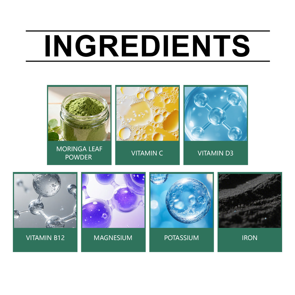 Docteat Moringa Sleep Support Gummies - Herbal Dietary Supplement for Nighttime Relaxation, Vegan & Natural Ingredients, 60 Count