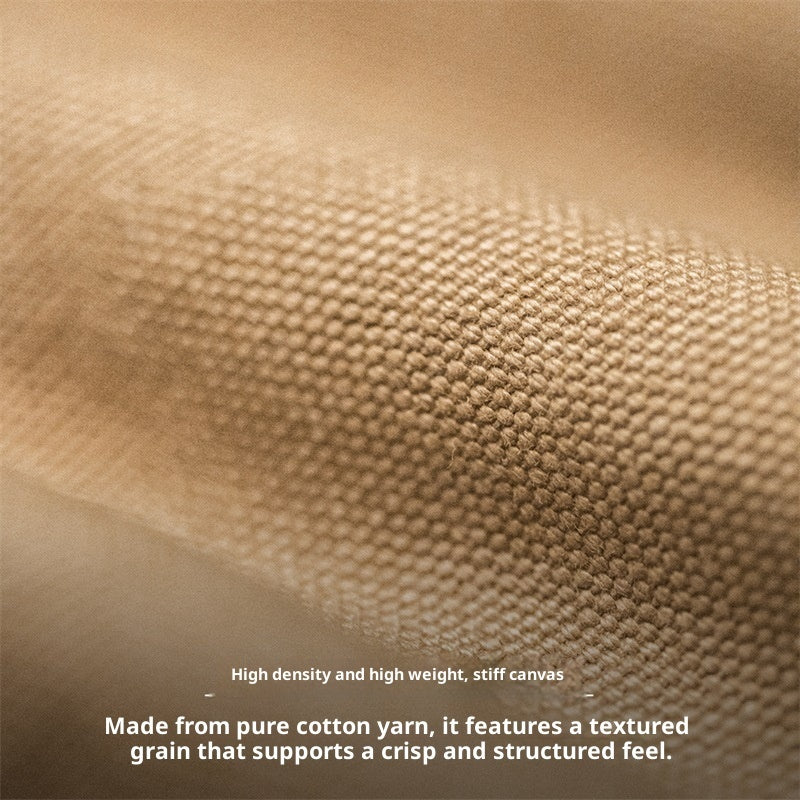 American Retro Heavy Santa Fe Canvas Jacket Washed Pure Cotton