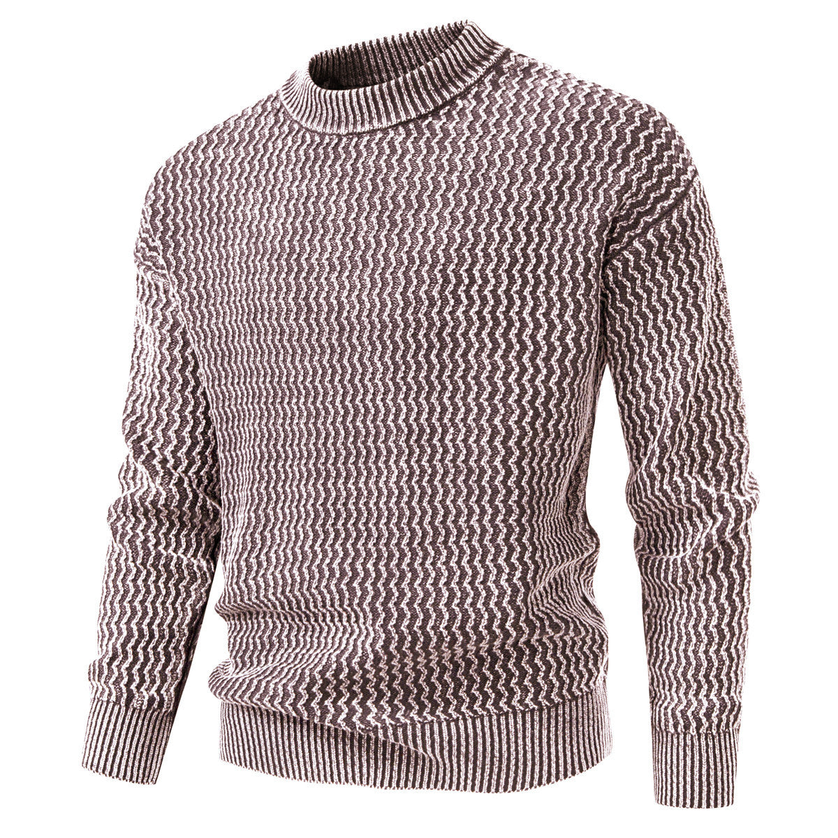 New Men's Mohair Jacquard Sweater