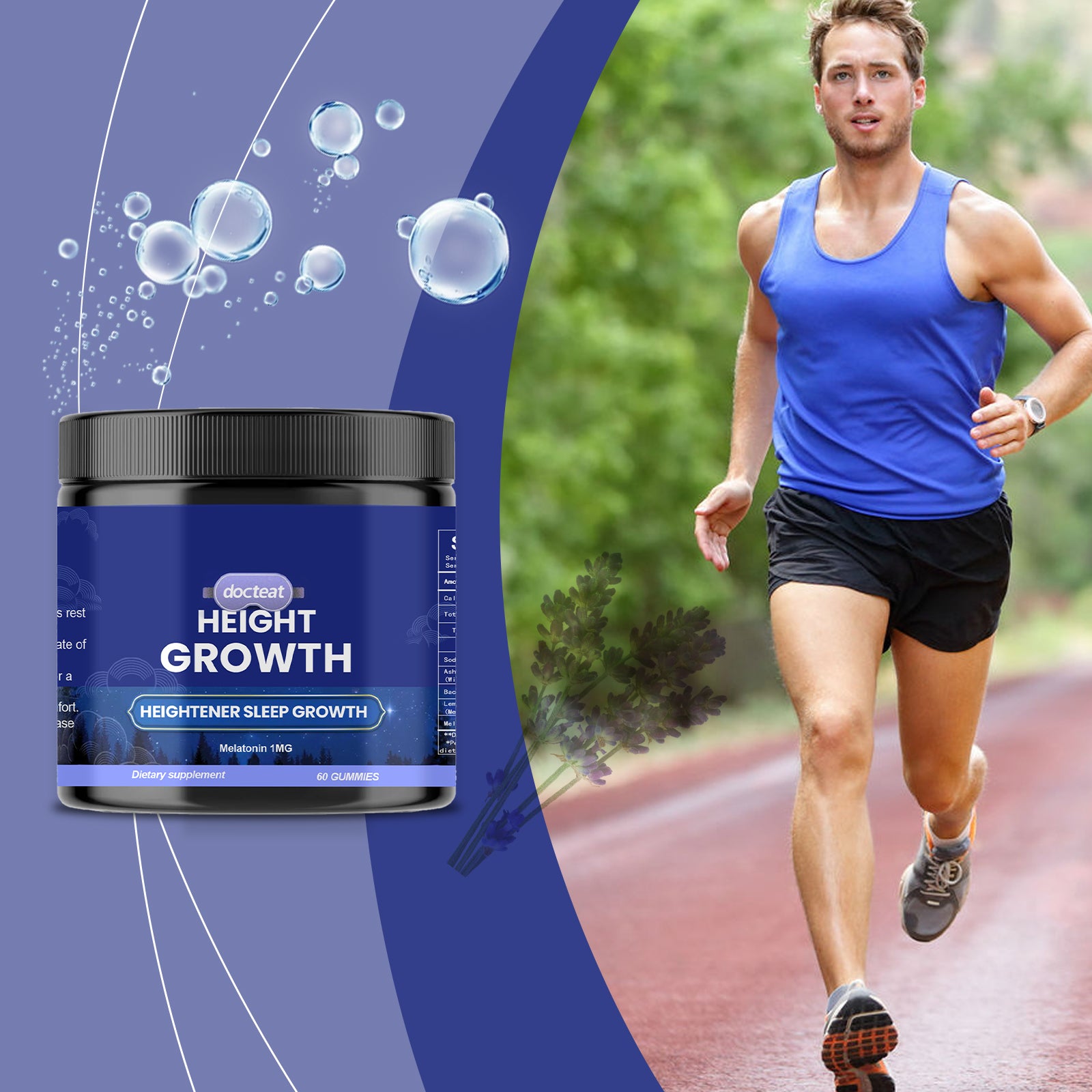 Docteat Sleep Support Gummies - Natural Formula for Easy Sleep & Peaceful Nights