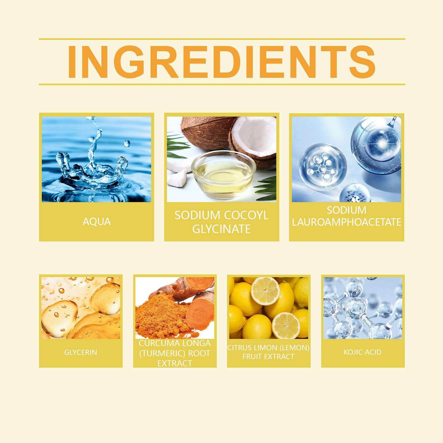 Hoygi Turmeric Facial Cleanser Gentle cleansing pore improvement skin texture moisturizing non-tightening facial cleanser