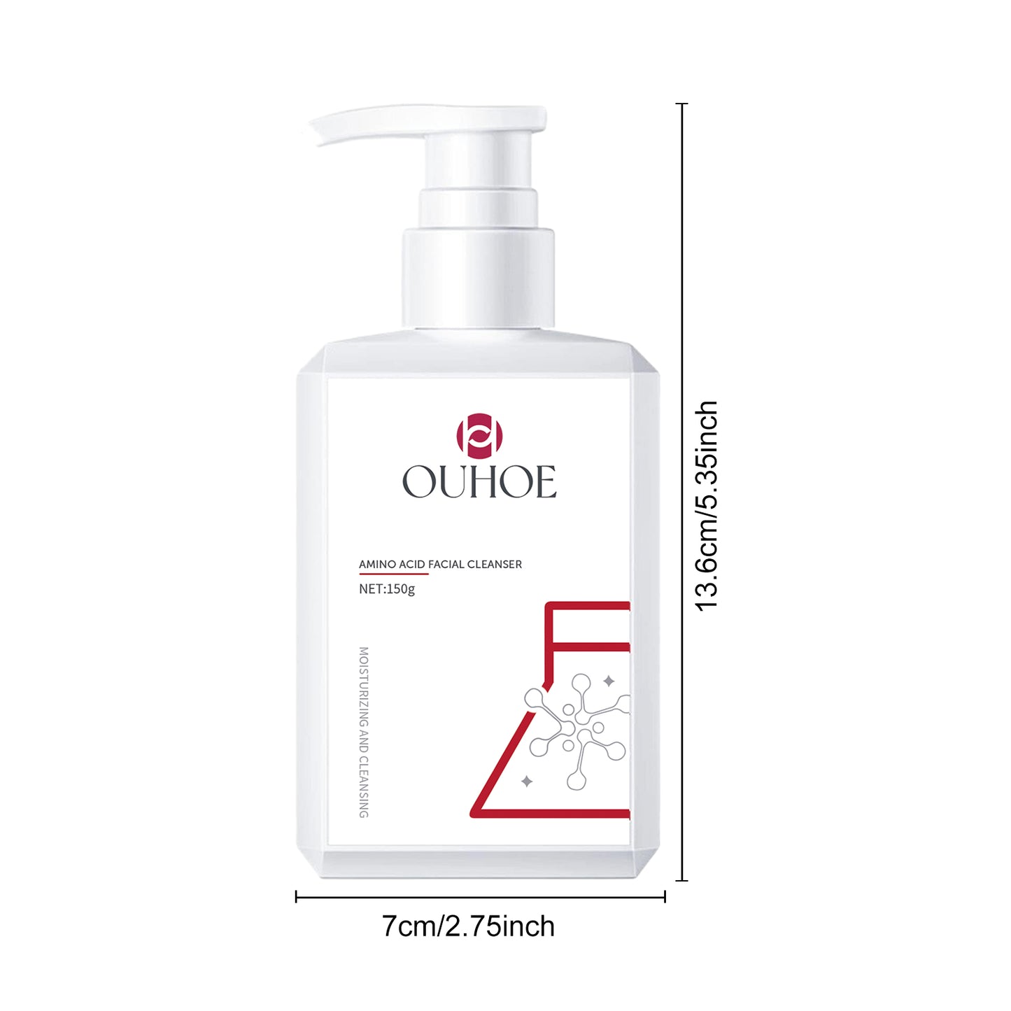 OUHOE Facial Cleanser Facial Cleansing Pore Moisturizing Moisturizing Soft Refreshing Firming Skin Facial Cleanser