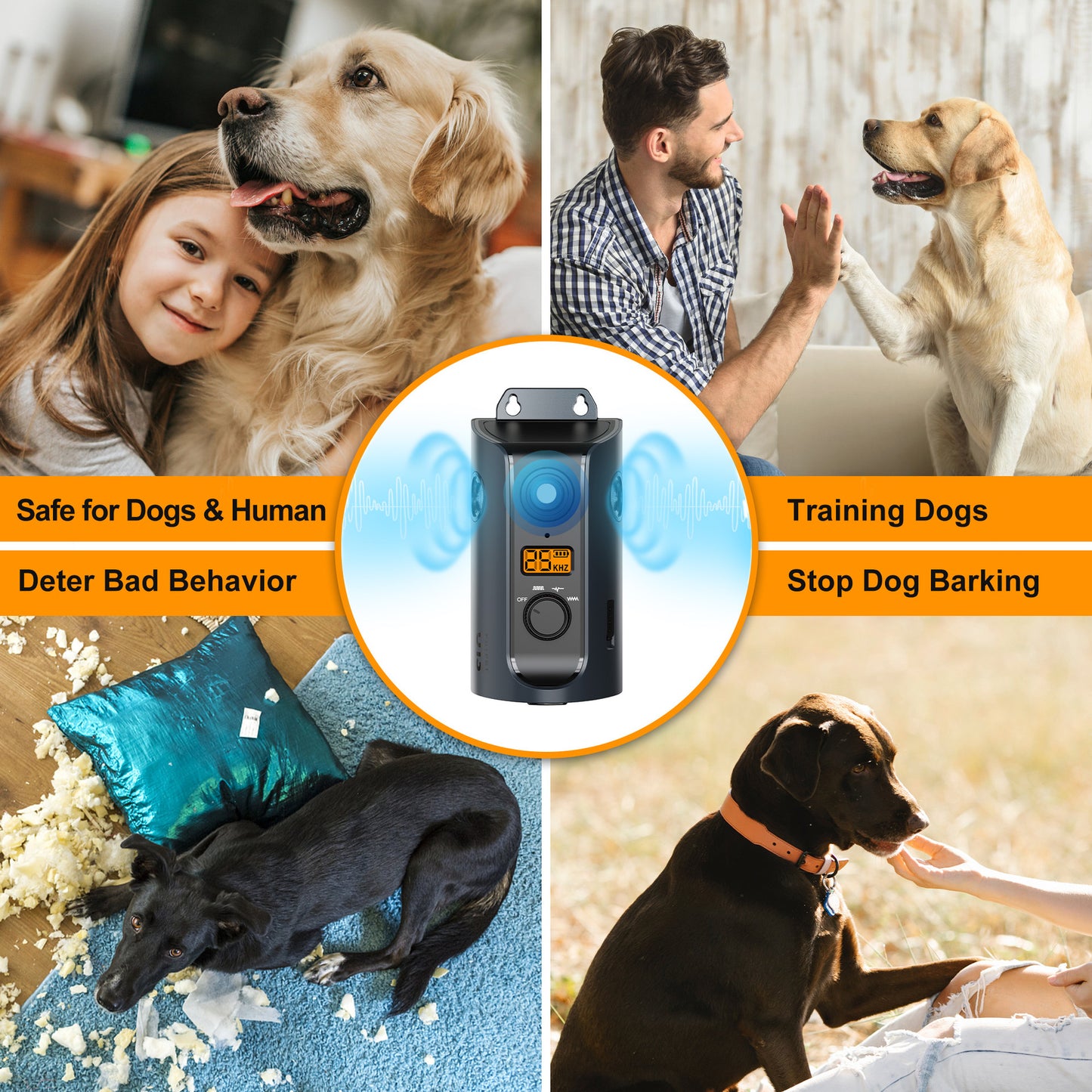 Pet Ultrasound Stoppers Outdoor Intelligent Anti-barking Device