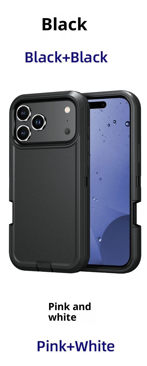 Applicable To New 17promax Three-proof Robot Solid Color Phone Case