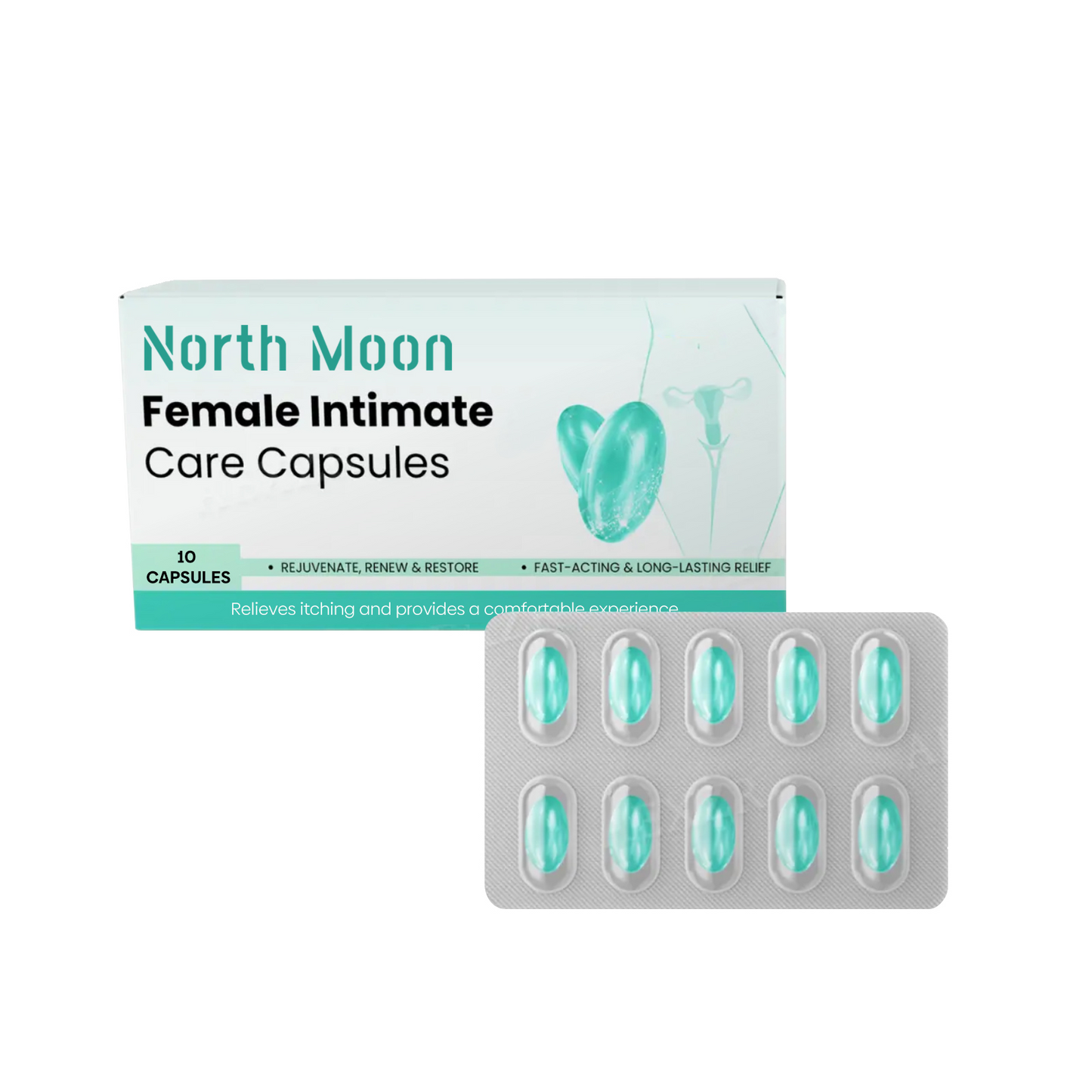 North Moon Women's Body Care Capsules Mild formula, refreshing, odor-removing, body care balance