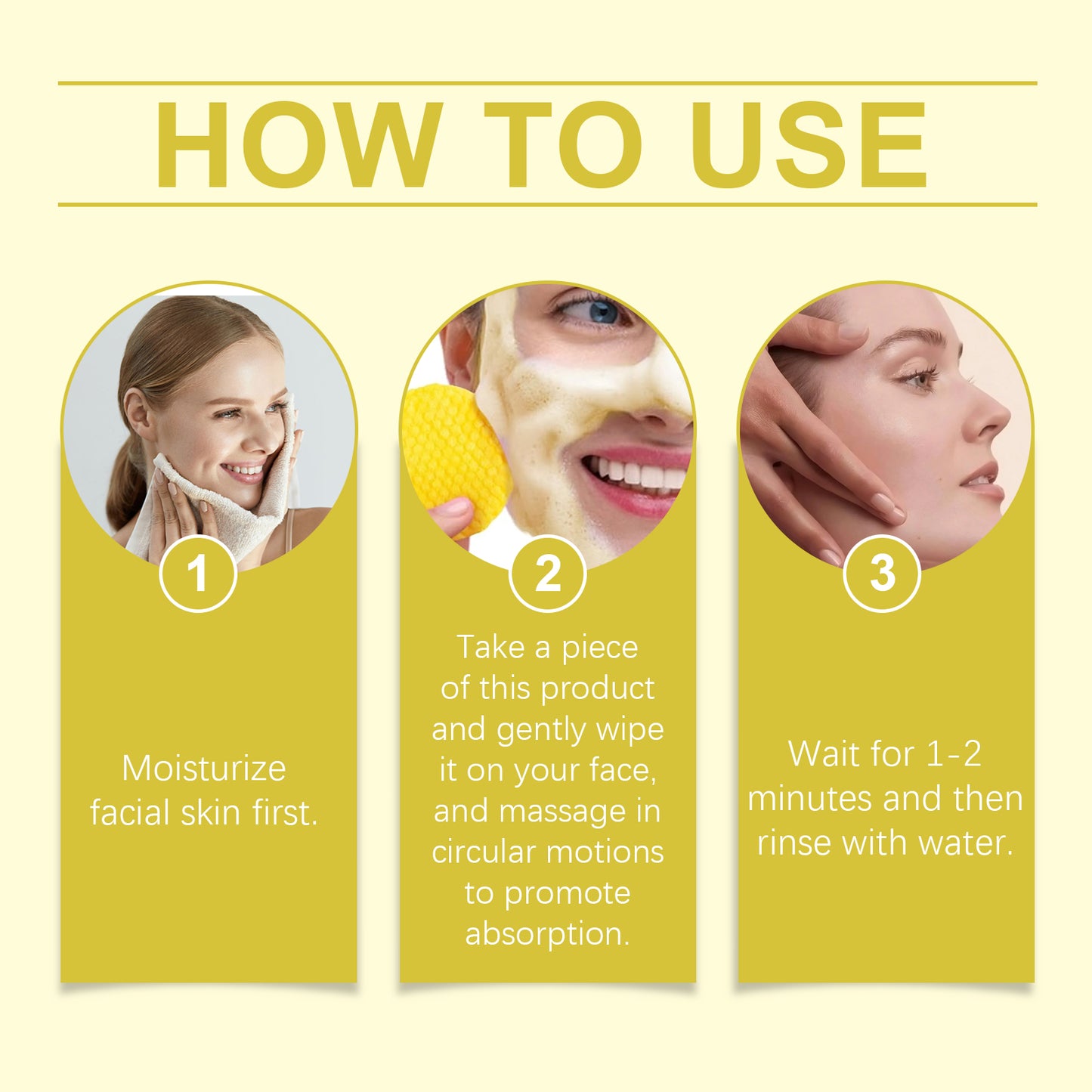 Jaysuing Turmeric Cleaning Pad Gentle cleansing, repairing dull skin, hydrating, nourishing, and brightening complexion