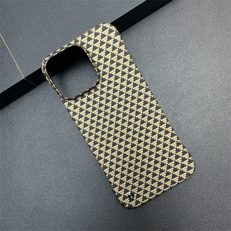 Frameless Triangle Source Pattern Ultra-thin Half Pack Phone Case