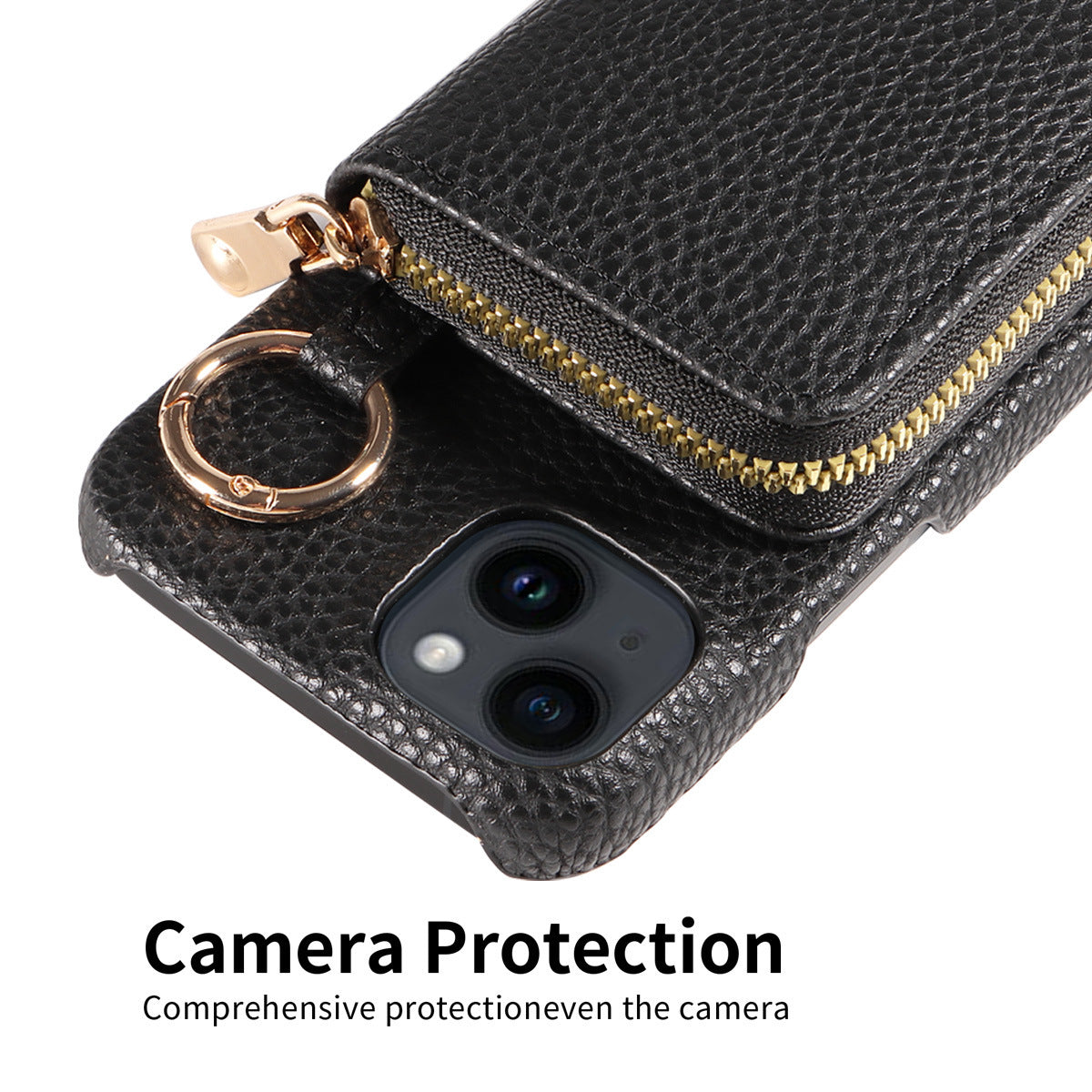 Mobile Phone Protective Case With Built-in Coin Purse, Anti-drop Leather Phone Case