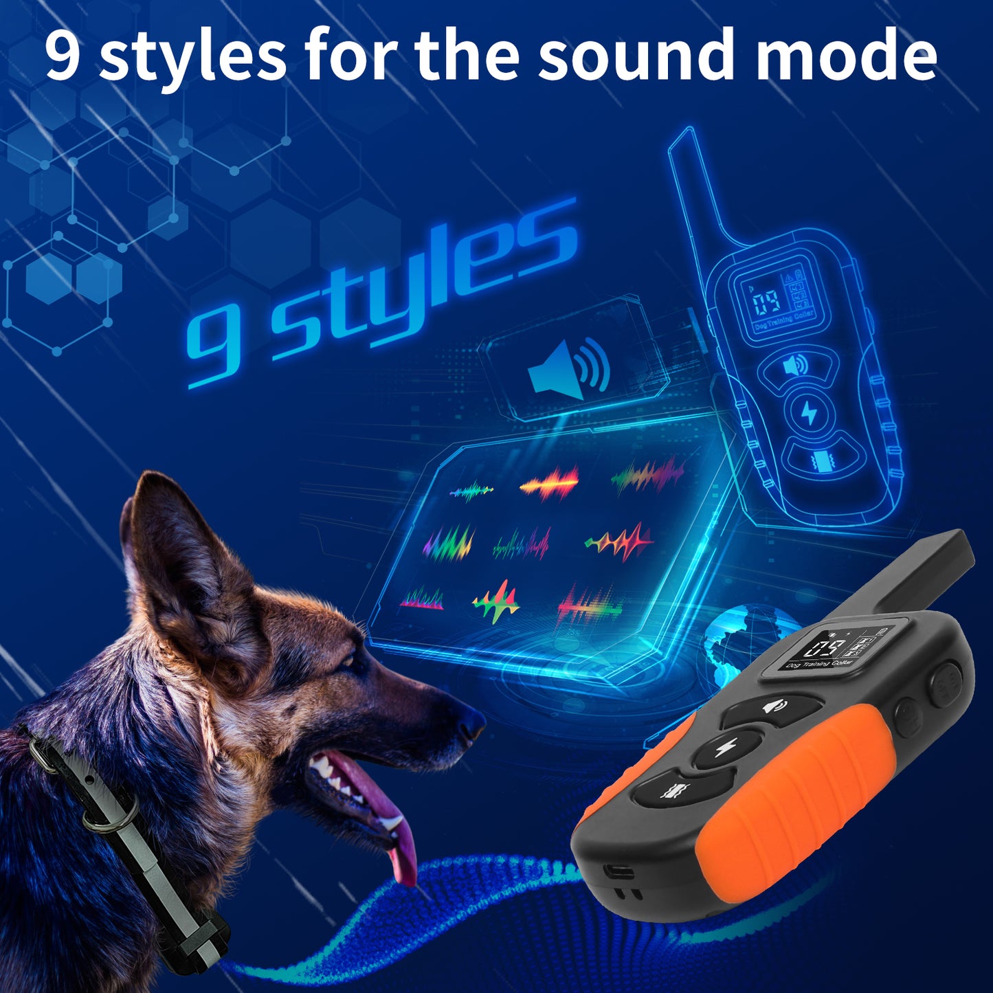 Waterproof Pet Remote Control Charging Customized Electric Training Dog Impact Pet Collar
