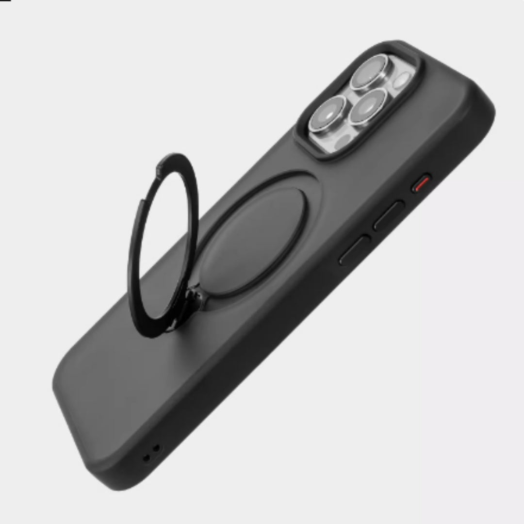 Rotating Bracket Magnetic Drop-resistant Silicone Phone Case
