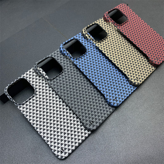 Frameless Triangle Source Pattern Ultra-thin Half Pack Phone Case