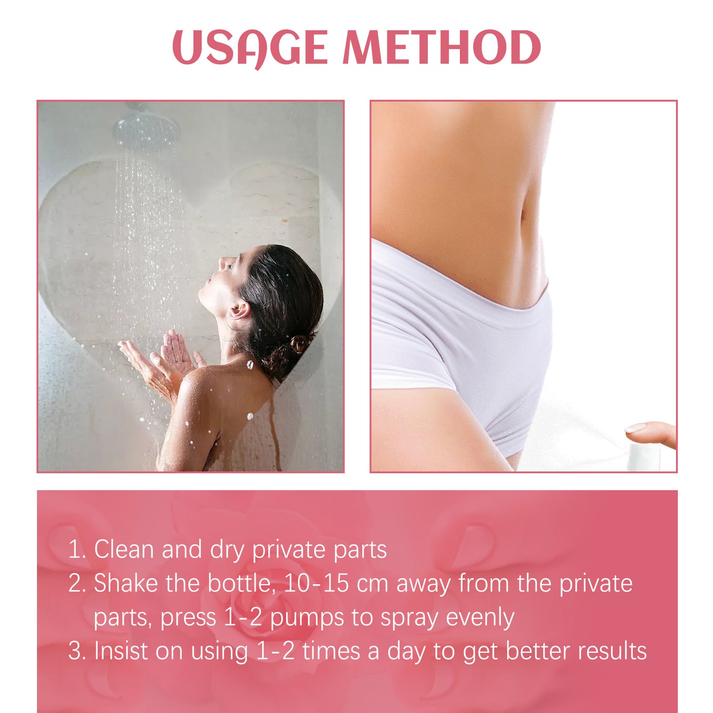 North Moon Body Care Spray for Women Relieve itching discomfort, gentle cleansing, odor body care