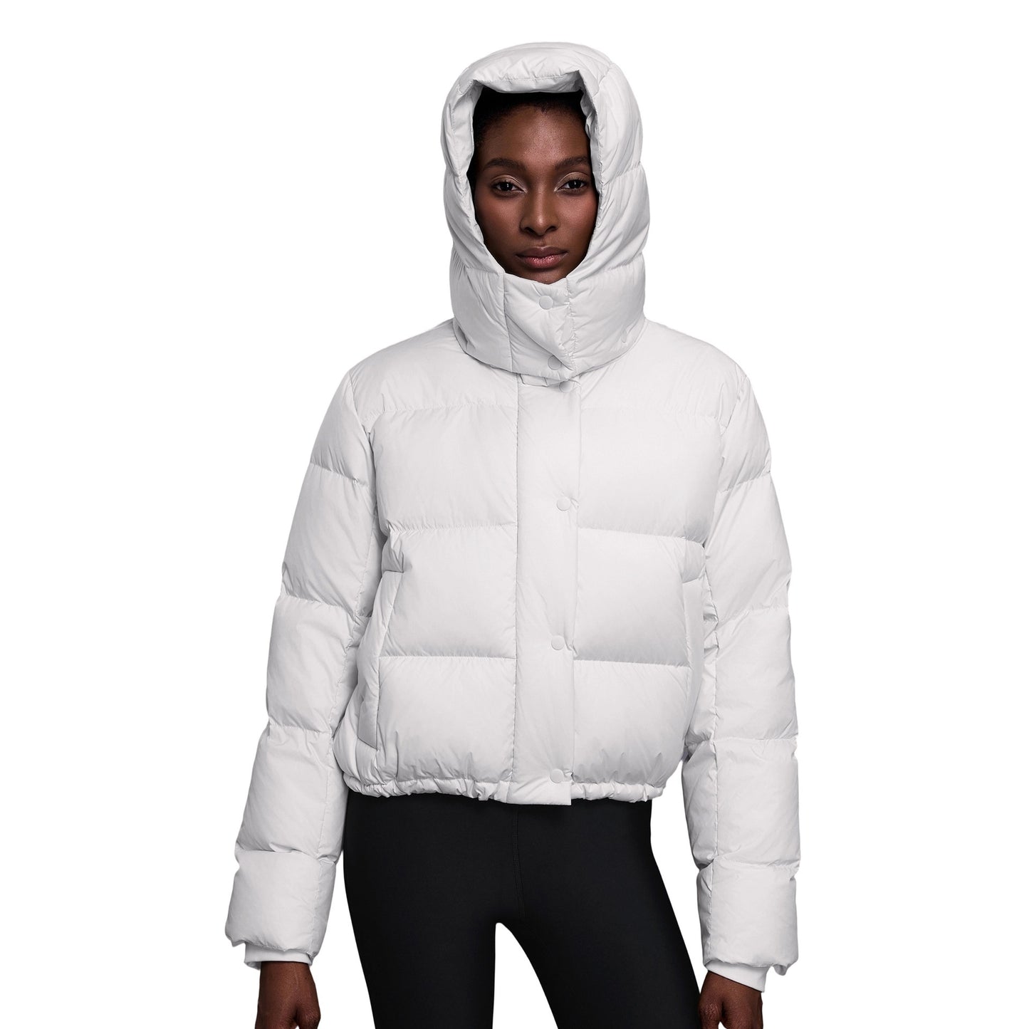 90 White Duck Down Women's New Winter Detachable Hooded Thick Warm Loose Fashion Coat