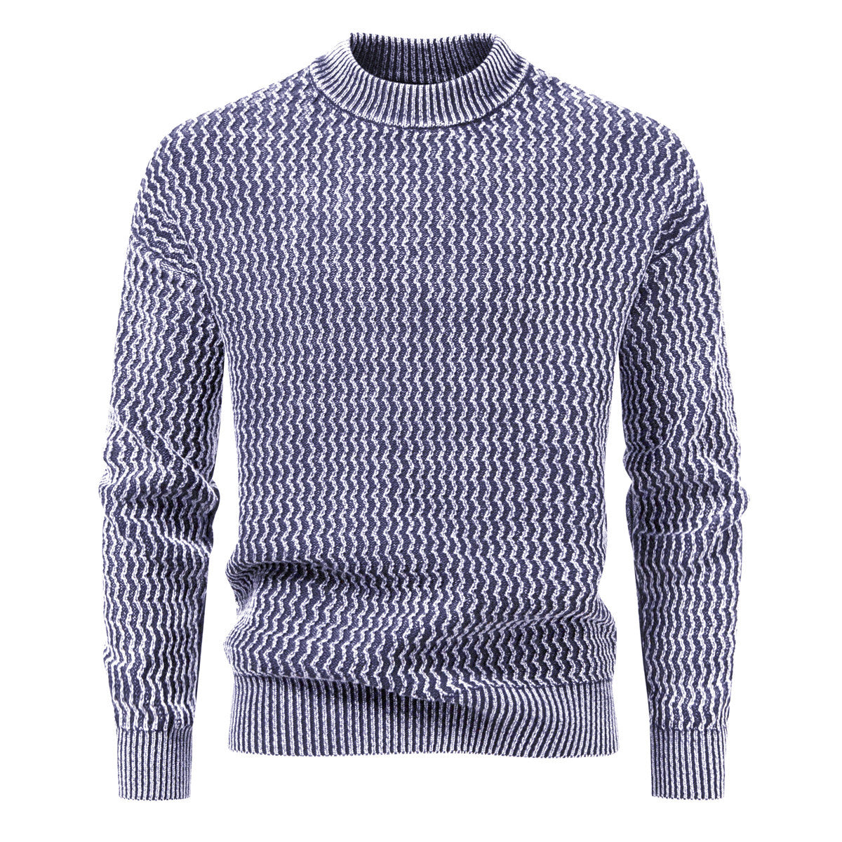 New Men's Mohair Jacquard Sweater