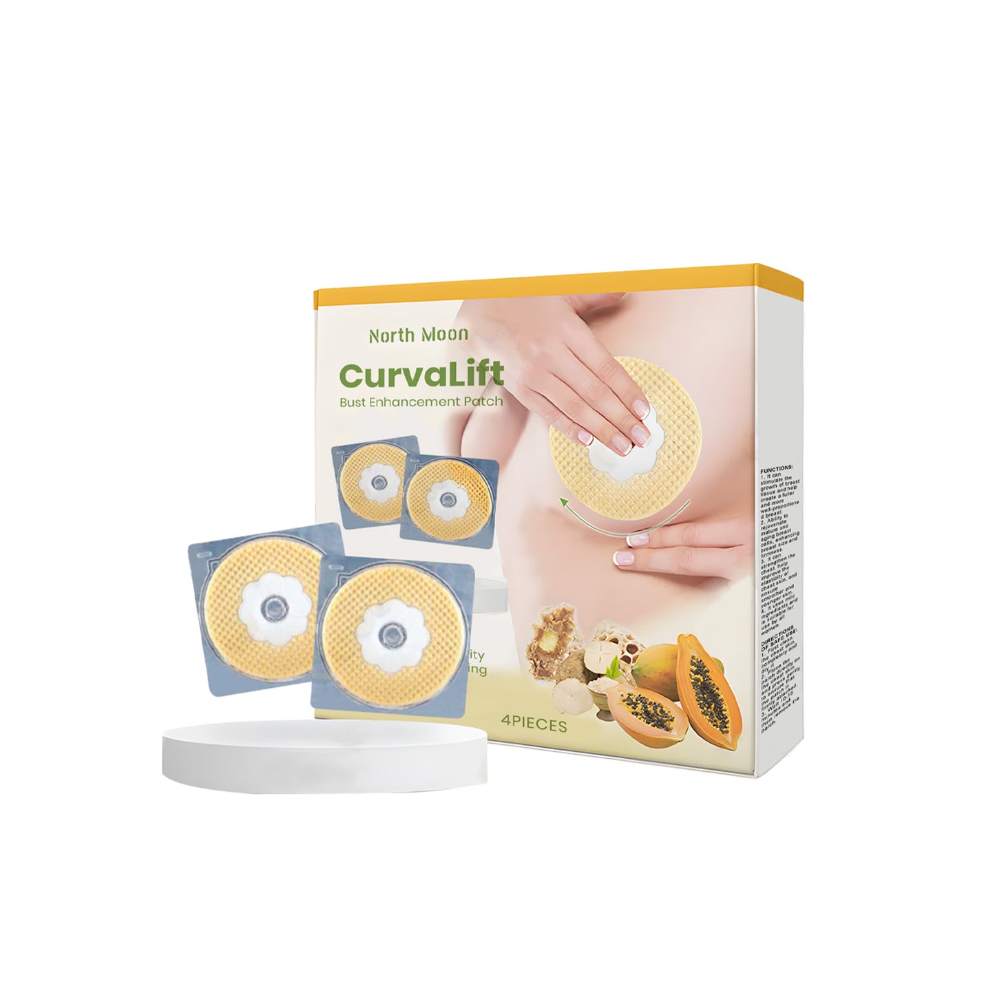 North Moon Women's Chest Stickers Women's Breast Patch Nourishing Care Chest Lightweight Breathable Invisible Patch