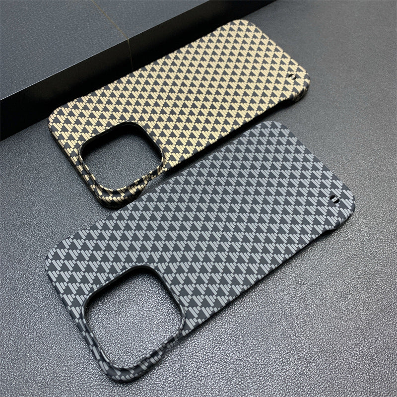 Frameless Triangle Source Pattern Ultra-thin Half Pack Phone Case