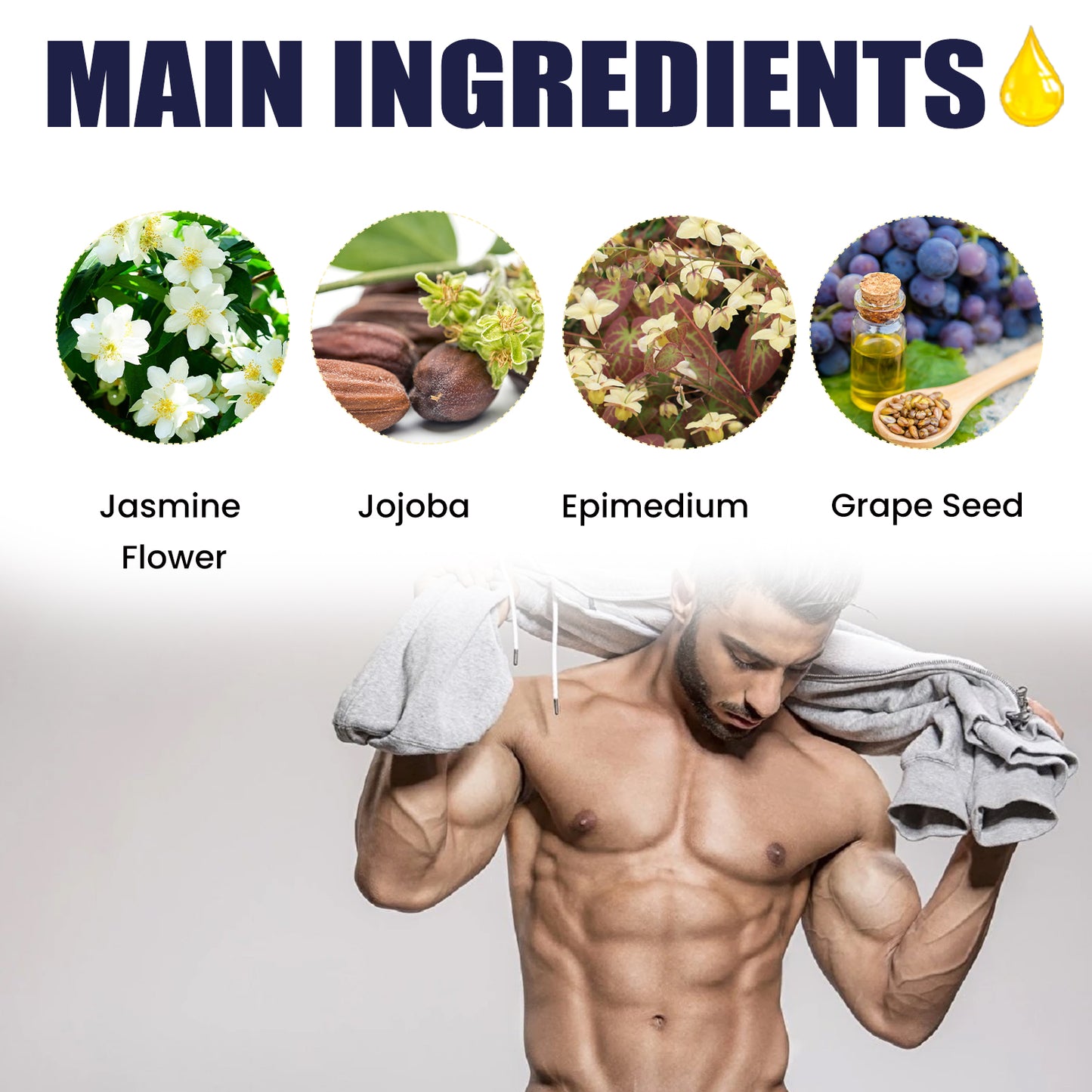 North moon Penis Massage Enlargement Oil Men's Private Parts Massage Delay Enlargement Private Parts Care Essential Oil