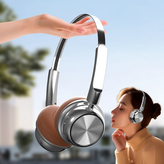 Retro Fashion Maillard Metal Bluetooth Headset